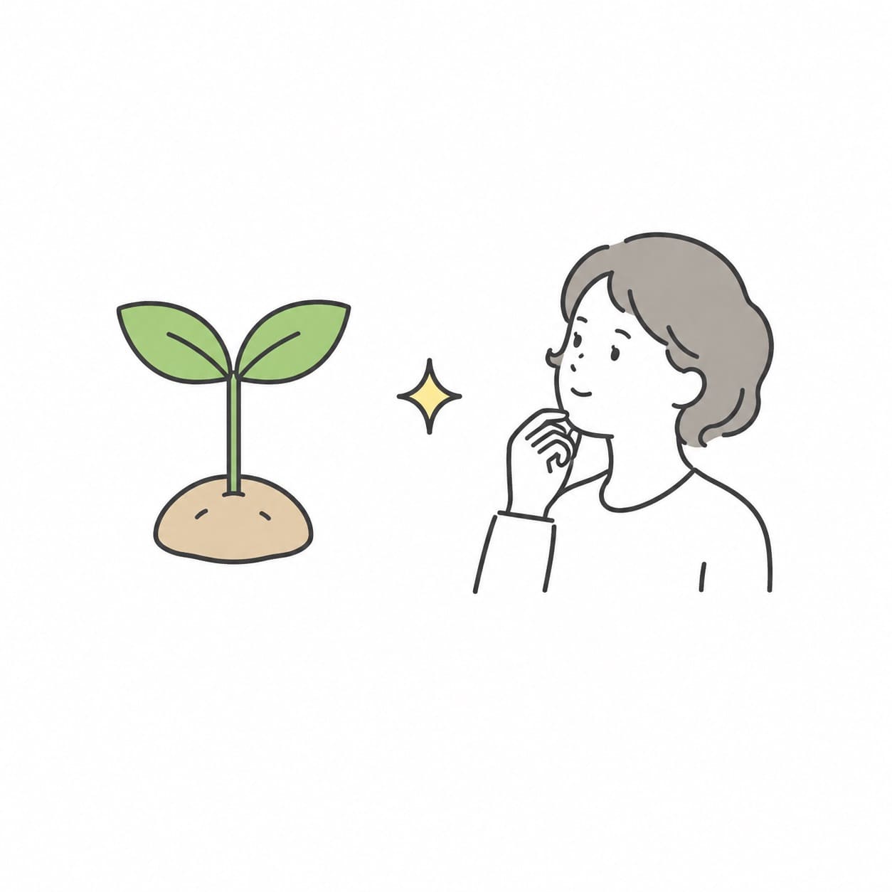 事業理解を深めながら話を進める挿絵
