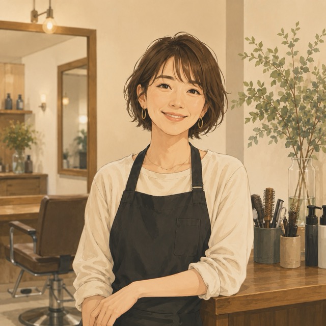 テイクアウト専門店オーナーのイメージイラスト