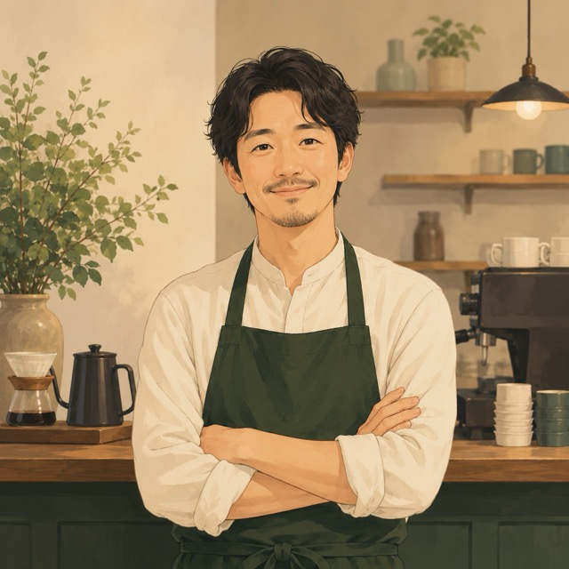 雑貨店オーナーのイメージイラスト
